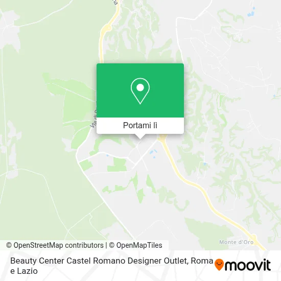 Mappa Beauty Center Castel Romano Designer Outlet
