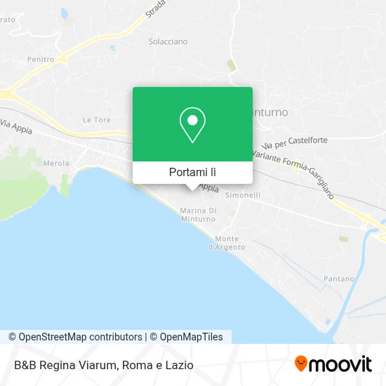 Mappa B&B Regina Viarum