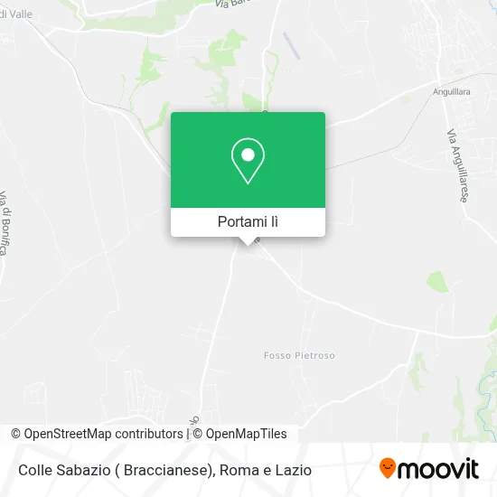 Mappa Colle Sabazio ( Braccianese)