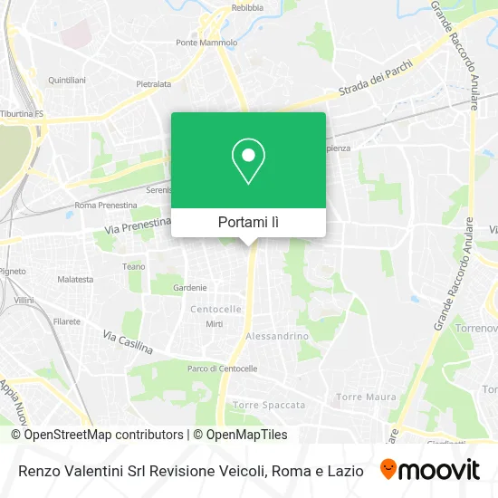 Mappa Renzo Valentini Srl      Revisione Veicoli