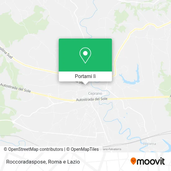 Mappa Roccoradaspose