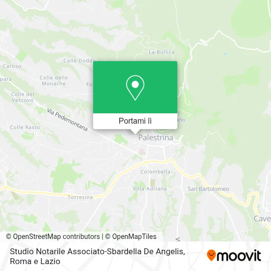 Mappa Studio Notarile Associato-Sbardella De Angelis