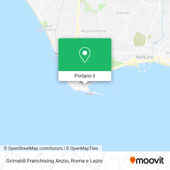 Mappa Grimaldi Franchising Anzio