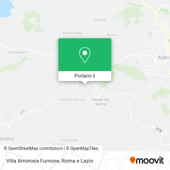 Mappa Villa Amorosa Fumone