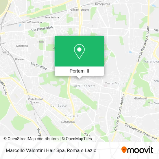 Mappa Marcello Valentini Hair Spa