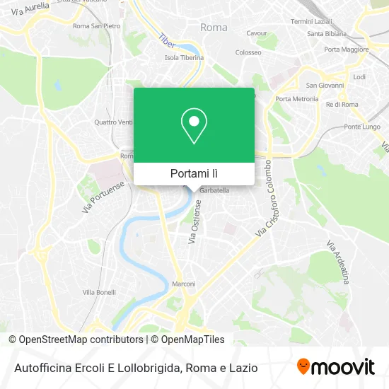 Mappa Autofficina Ercoli E Lollobrigida