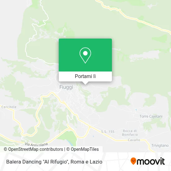 Mappa Balera Dancing "Al Rifugio"
