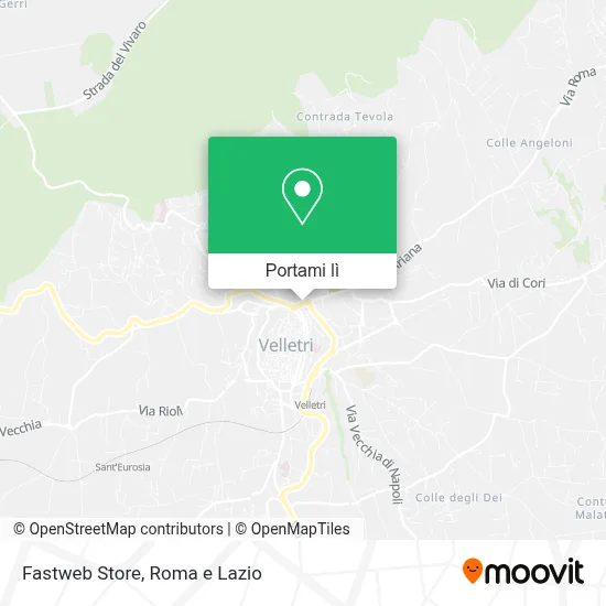 Mappa Fastweb Store