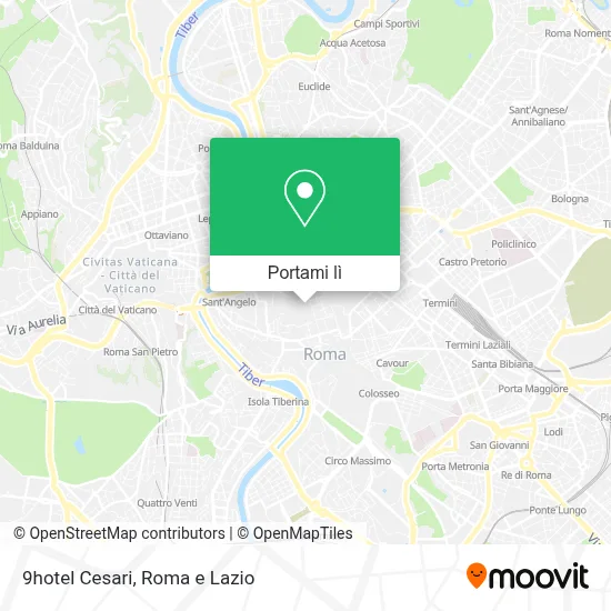 Mappa 9hotel Cesari