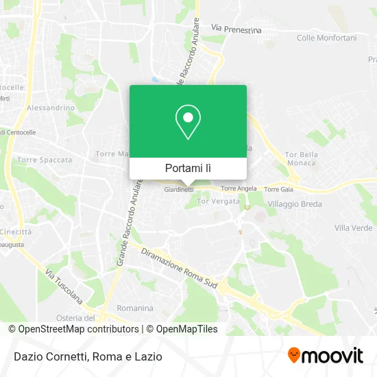 Mappa Dazio Cornetti