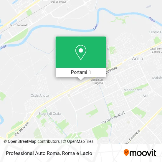Mappa Professional Auto Roma
