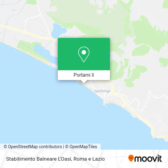 Mappa Stabilimento Balneare L'Oasi