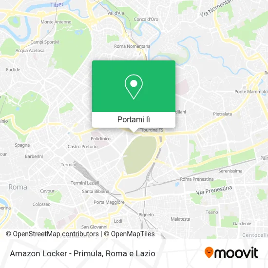 Mappa Amazon Locker - Primula