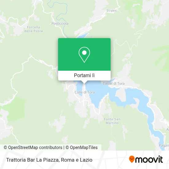 Mappa Trattoria Bar La Piazza