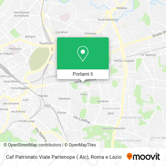 Mappa Caf Patronato Viale Partenope ( Aic)
