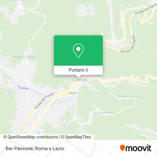 Mappa Bar Passone