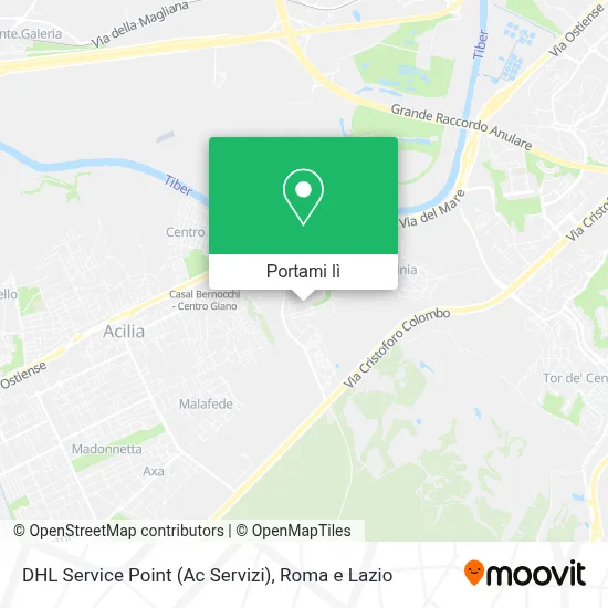 Mappa DHL Service Point (Ac Servizi)