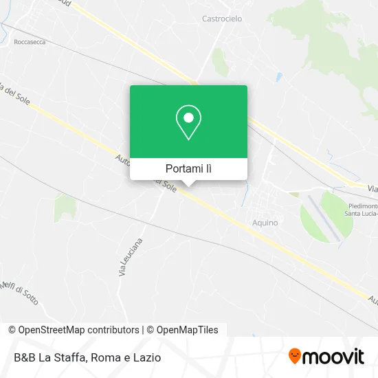 Mappa B&B La Staffa