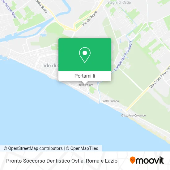 Mappa Pronto Soccorso Dentistico Ostia