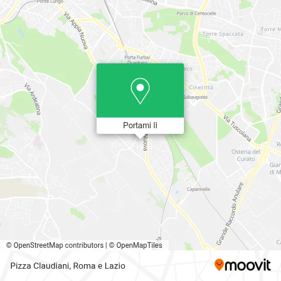 Mappa Pizza Claudiani