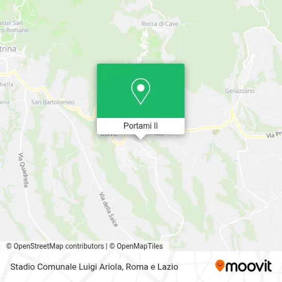 Mappa Stadio Comunale Luigi Ariola