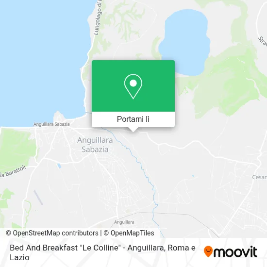 Mappa Bed And Breakfast "Le Colline" - Anguillara