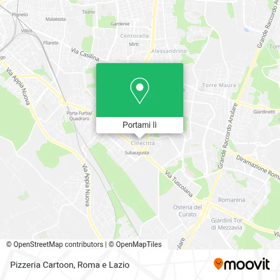 Mappa Pizzeria Cartoon