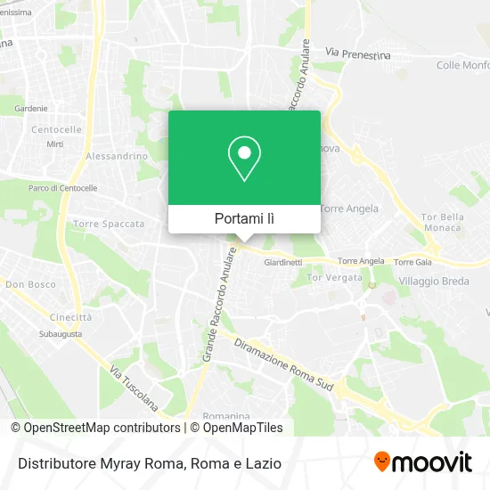 Mappa Distributore Myray Roma