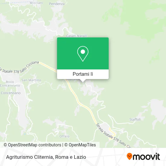 Mappa Agriturismo Cliternia