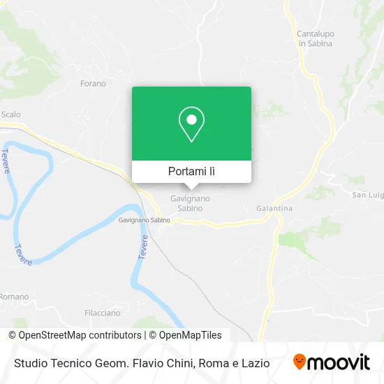 Mappa Studio Tecnico Geom. Flavio Chini