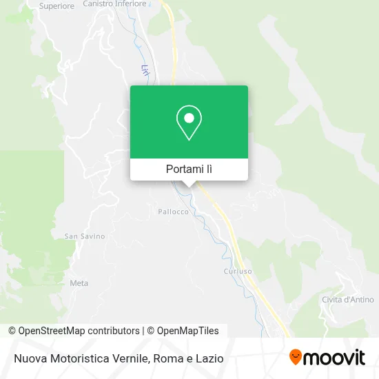 Mappa Nuova Motoristica Vernile