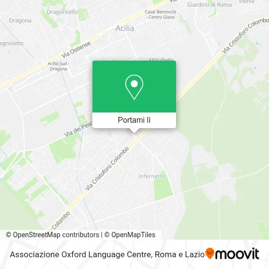 Mappa Associazione Oxford Language Centre