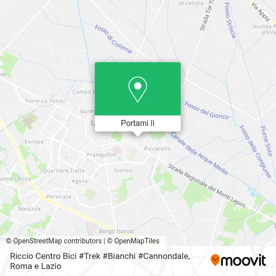Mappa Riccio Centro Bici #Trek #Bianchi #Cannondale
