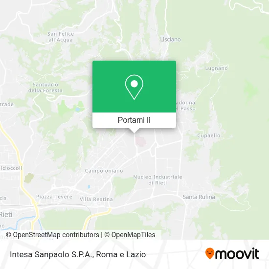 Mappa Intesa Sanpaolo S.P.A.