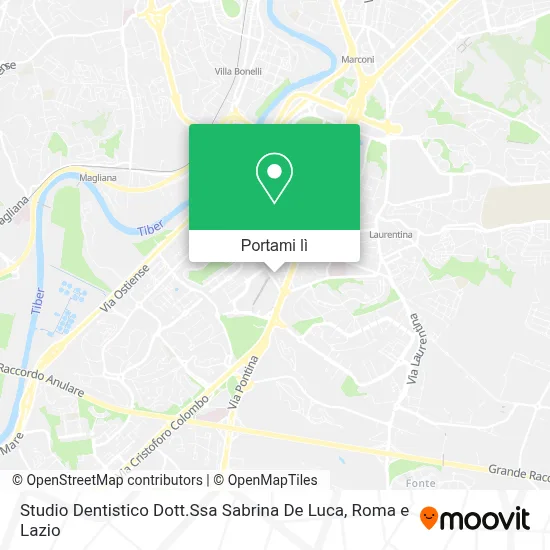 Mappa Studio Dentistico Dott.Ssa Sabrina De Luca