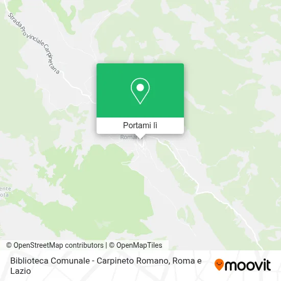 Mappa Biblioteca Comunale - Carpineto Romano