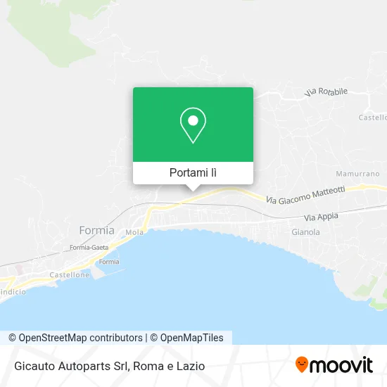 Mappa Gicauto Autoparts Srl
