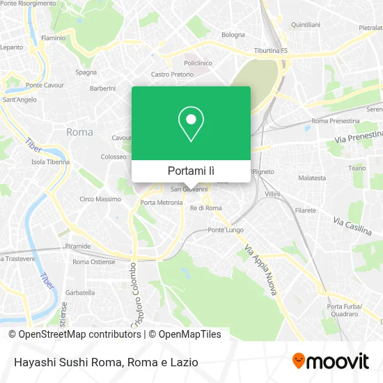 Mappa Hayashi Sushi Roma
