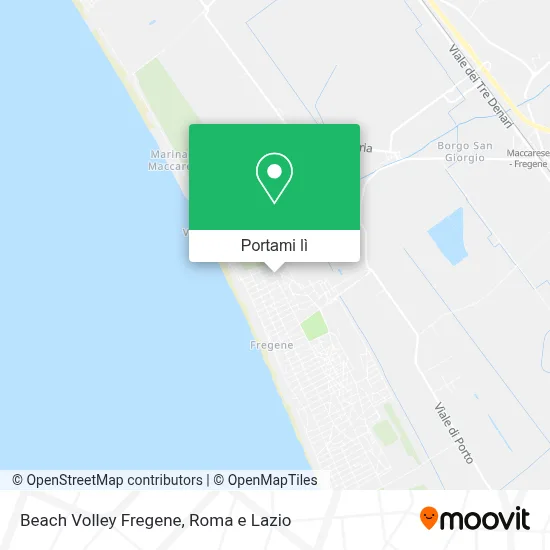 Mappa Beach Volley Fregene