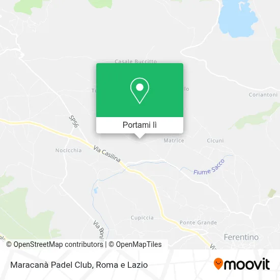 Mappa Maracanà Padel Club