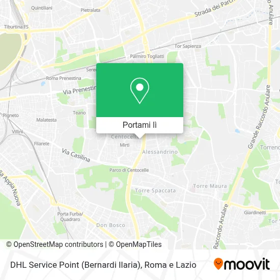 Mappa DHL Service Point (Bernardi Ilaria)