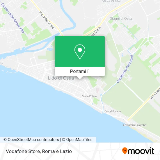 Mappa Vodafone Store