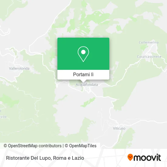 Mappa Ristorante Del Lupo