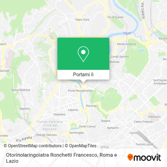 Mappa Otorinolaringoiatra Ronchetti Francesco