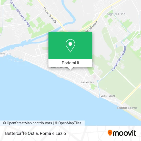Mappa Bettercaffè Ostia