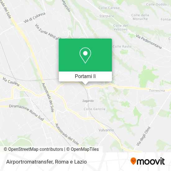 Mappa Airportromatransfer