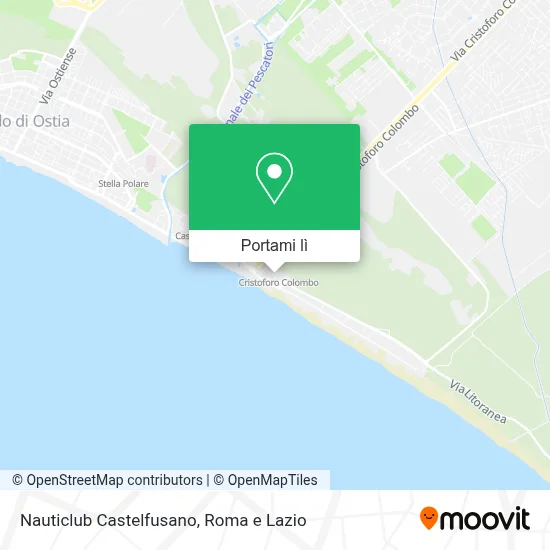 Mappa Nauticlub Castelfusano