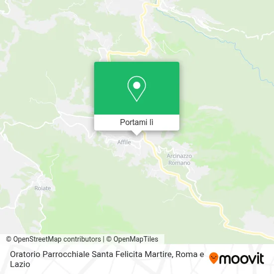 Mappa Oratorio Parrocchiale Santa Felicita Martire