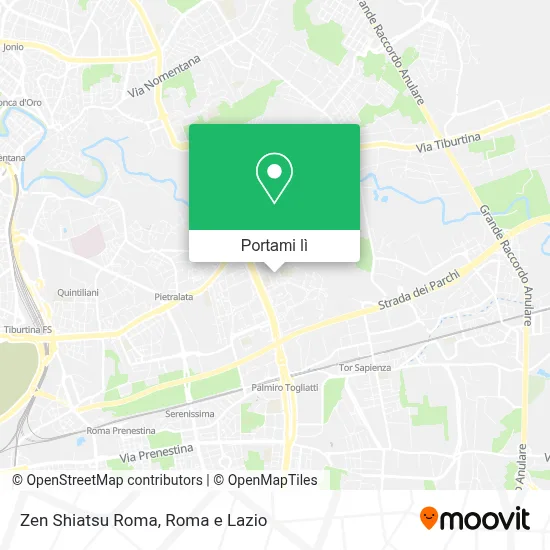 Mappa Zen Shiatsu Roma