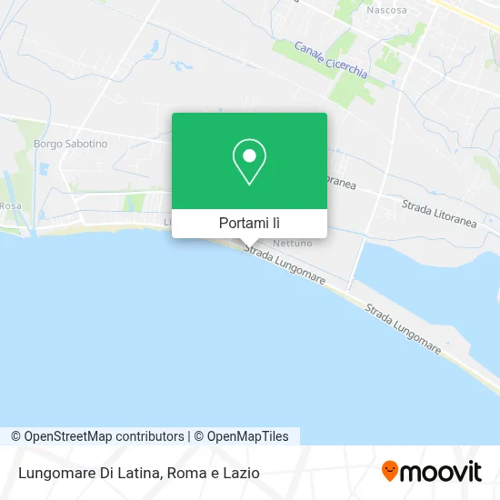 Mappa Lungomare Di Latina